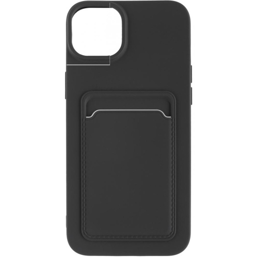 Чехол накладка Everstone Card Case для iPhone 14 Plus Черный