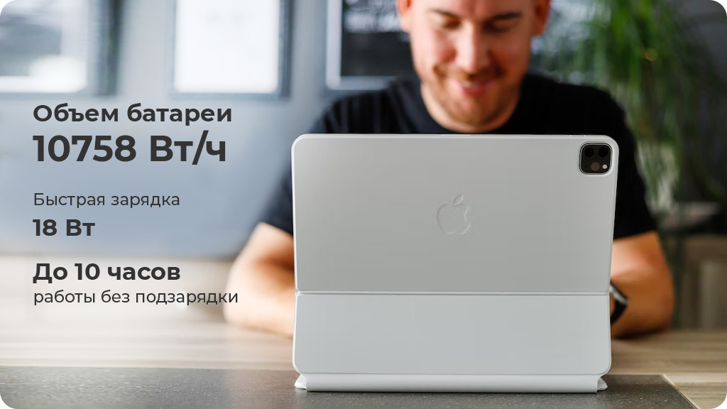 Apple iPad Pro 12.9 (2022) 256Gb Wi-Fi Серебристый