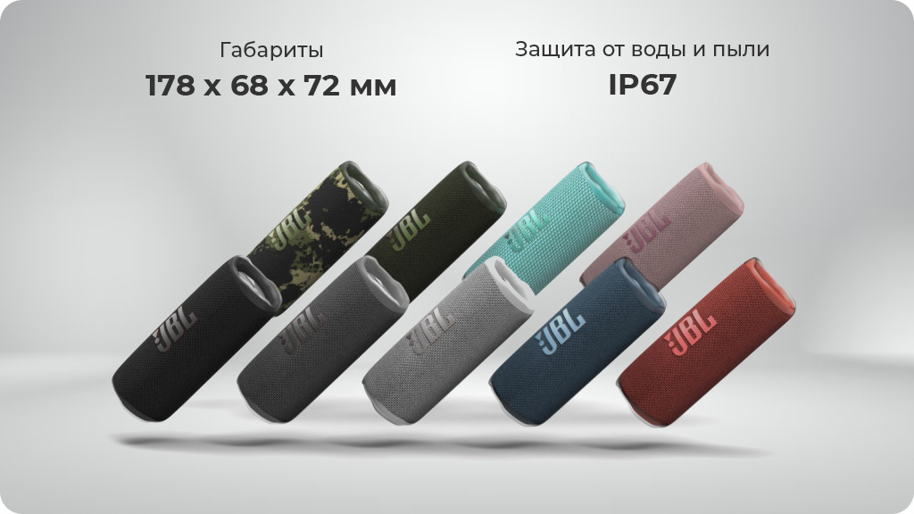 Портативная акустика JBL Flip 6 красная