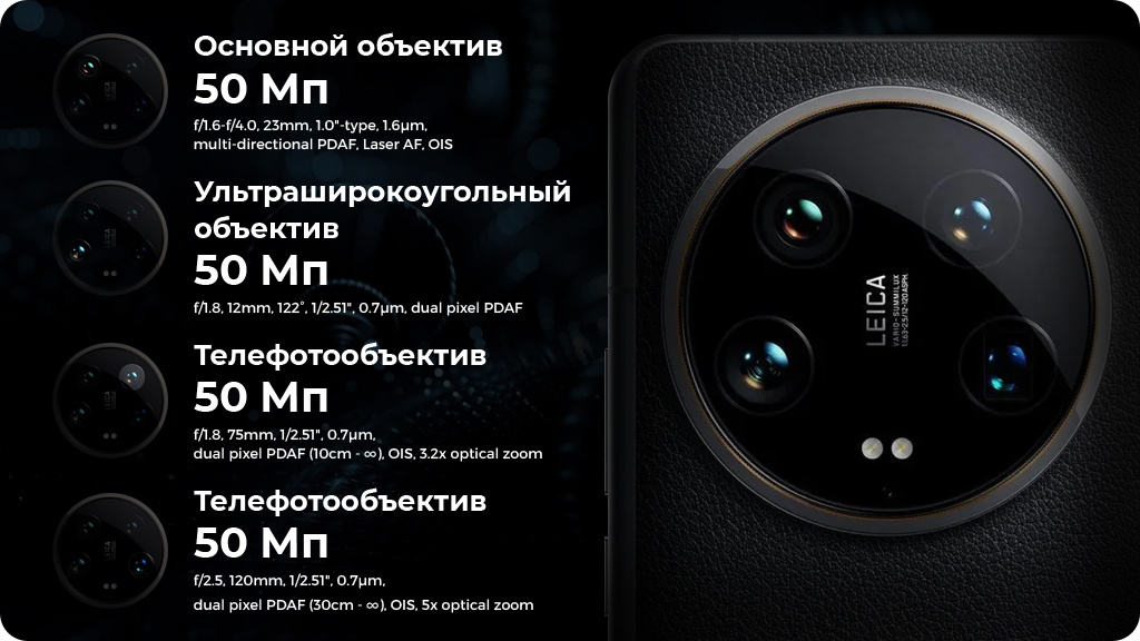 Xiaomi 14 Ultra 16/512Gb РСТ Черный