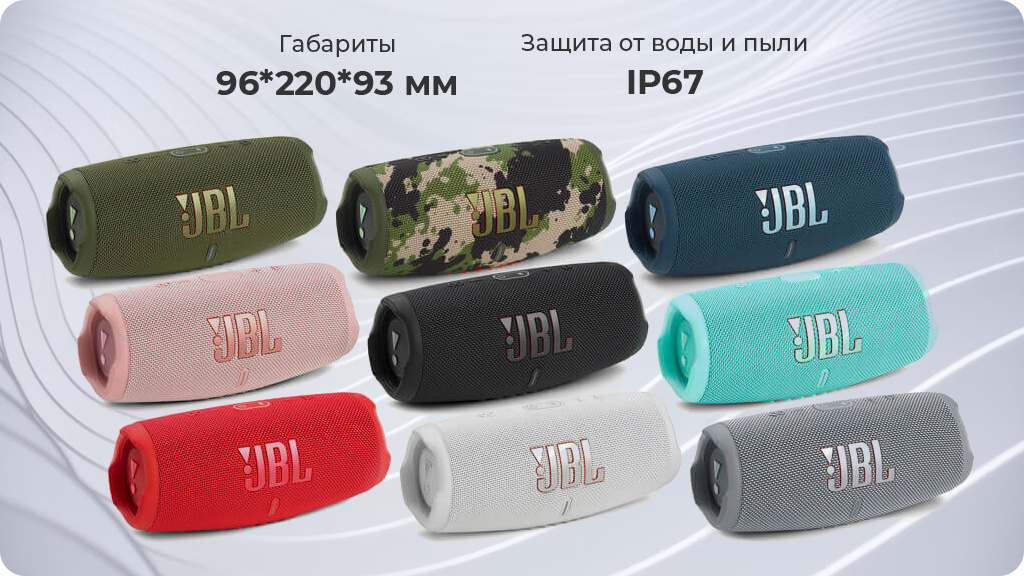 Портативная акустика JBL Charge 5,серый